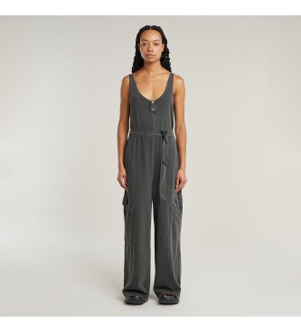 G-Star Overdyed Utility Loose jumpsuit black