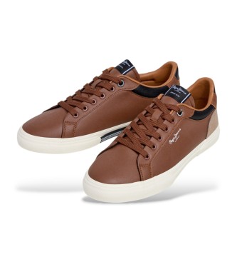 Pepe Jeans Sneakers marroni Kenton Court
