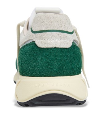 Pepe Jeans Leather Sneakers Marlon Divided green