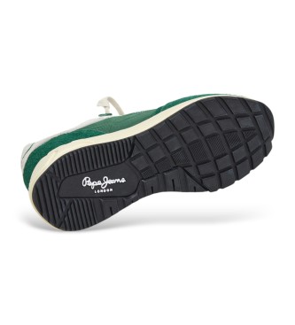 Pepe Jeans Leather Sneakers Marlon Divided green