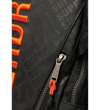 Superdry Zaino in tela con stampa nera all-over