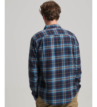 Superdry Chemise de bcheron en coton biologique,  carreaux bleus