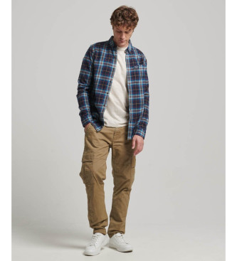 Superdry Chemise de bcheron en coton biologique,  carreaux bleus
