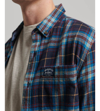 Superdry Chemise de bcheron en coton biologique,  carreaux bleus