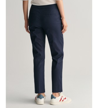 Gant Pantaln Slim Fit Cigarette marino