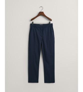 Gant Pantaln Slim Fit Cigarette marino