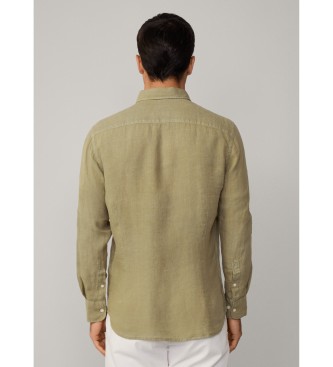 Hackett London Prilagojena srajca zelene barve