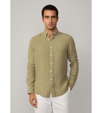 Hackett London Prilagojena srajca zelene barve