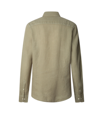 Hackett London Prilagojena srajca zelene barve