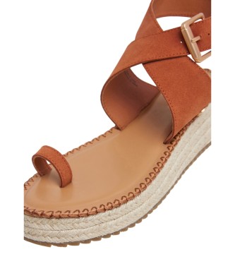 Pepe Jeans Kate Soft Leder Sandalen braun