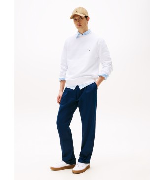 Tommy Hilfiger Essential Fleece Crewneck Sweatshirt white