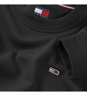 Tommy Jeans Camisola de l escovada preta