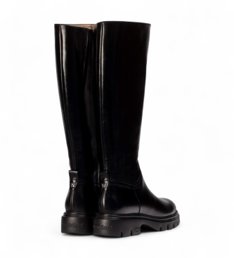 Wonders Leren laarzen Bones 05 zwart