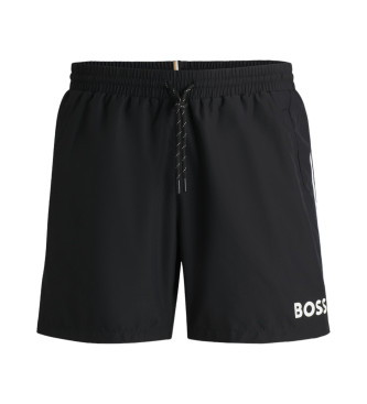 BOSS Costume da bagno nero a forma di stella marina