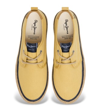Pepe Jeans Zapatillas De Piel Port Tourists amarillo