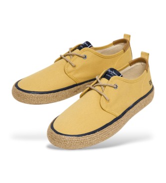 Pepe Jeans Zapatillas De Piel Port Tourists amarillo