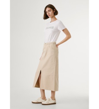 Pepe Jeans Saura beige nederdel