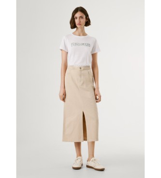 Pepe Jeans Saura beige nederdel