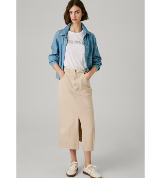 Pepe Jeans Saura beige nederdel