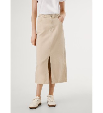 Pepe Jeans Saura beige nederdel