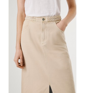 Pepe Jeans Saura beige nederdel