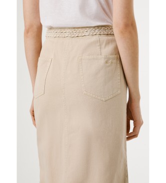 Pepe Jeans Saura beige nederdel