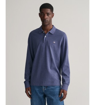 Gant De Piqu Shield Polo Shirt blue