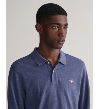 Gant De Piqu Shield Polo Shirt blue