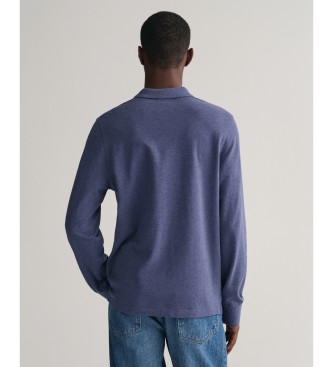 Gant De Piqu Shield Polo Shirt blue
