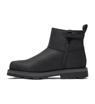 Timberland Skórzane botki Courma Chelsea czarne