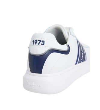 Pepe Jeans Skórzane buty Eaton Classic białe
