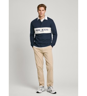 Pepe Jeans Hlače chino Slim Twill bež barve