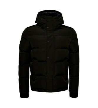 Superdry Everest Steppjacke mit Kapuze Schwarz