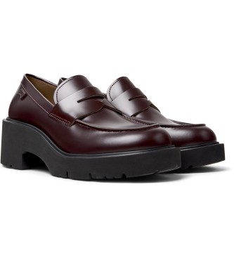 Camper Mocasines de piel Milah granate