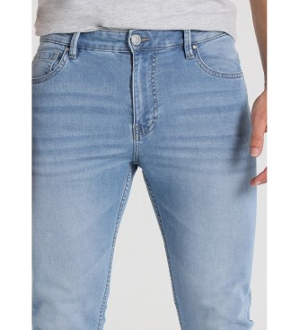Six Valves Jeans skinny fit, vita media, blu