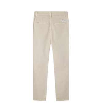 Pepe Jeans Smalle chino-bukser hvid ecru