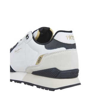 Pepe Jeans Brit Half Sneakers wit