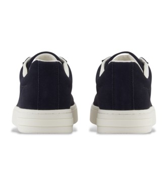 A|X Armani Exchange Tnis de couro Union azul-marinho