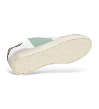 Pepe Jeans Skórzane trampki Lane białe