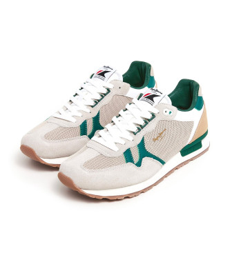 Pepe Jeans Zapatillas de Piel Brit Retro beige