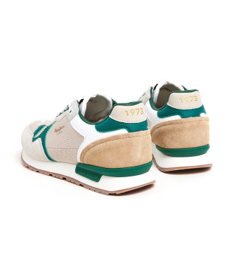 Pepe Jeans Zapatillas de Piel Brit Retro beige