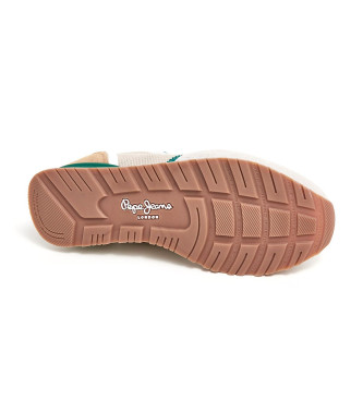 Pepe Jeans Zapatillas de Piel Brit Retro beige