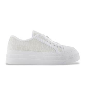 A|X Armani Exchange Sapatilhas com logtipo branco