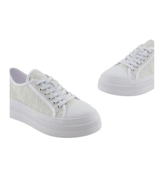 A|X Armani Exchange Sapatilhas com logtipo branco