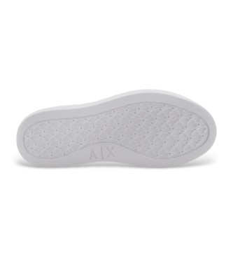A|X Armani Exchange Sapatilhas com logtipo branco