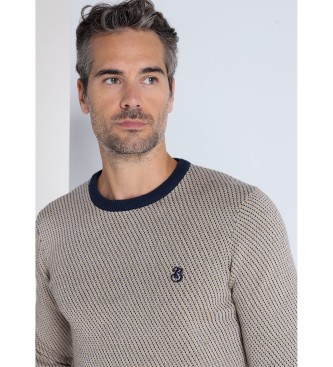 Bendorff Maglione girocollo in jacquard blu