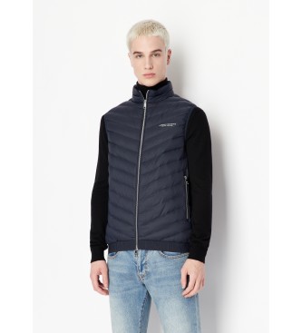 A|X Armani Exchange Piuminio telovnik mornarske barve