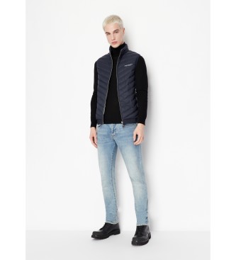 A|X Armani Exchange Piuminio telovnik mornarske barve