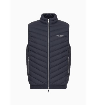 A|X Armani Exchange Piuminio telovnik mornarske barve