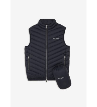 A|X Armani Exchange Piuminio telovnik mornarske barve